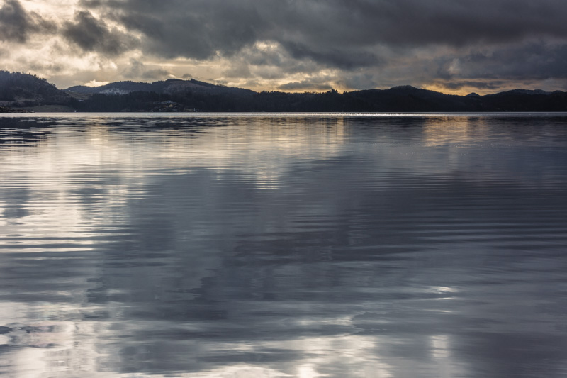 Veggbilder | Solnedgang over Grindafjord | Fotokunst | Kunstfoto